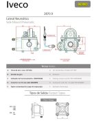 PTO IVECO oldalsó rögzítés, jobb, 1:1,13, 2870.9